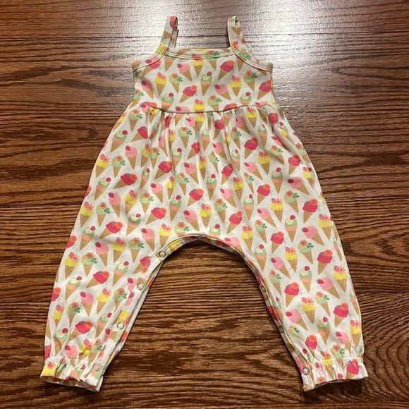 OLLIE JAY baby girl CAMILA ICE CREAM Romper summer tank size 3-6 months - Picture 3 of 9
